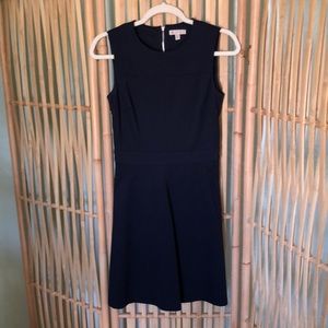 EUC Lila Rose Navy Blue Structured Skater Dress 2
